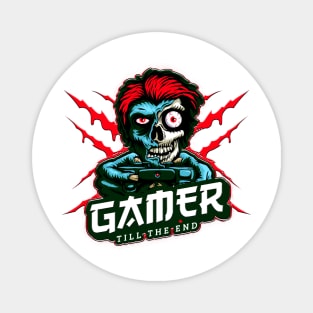 Gamer Till The End Zombie Magnet